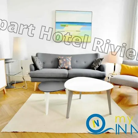 Aparthotel Riviera - 2 Minutes De La Plage - Exceptionnel 2 Chambres Ac - Balcon Meyerbeer 1 Nice Exterior photo